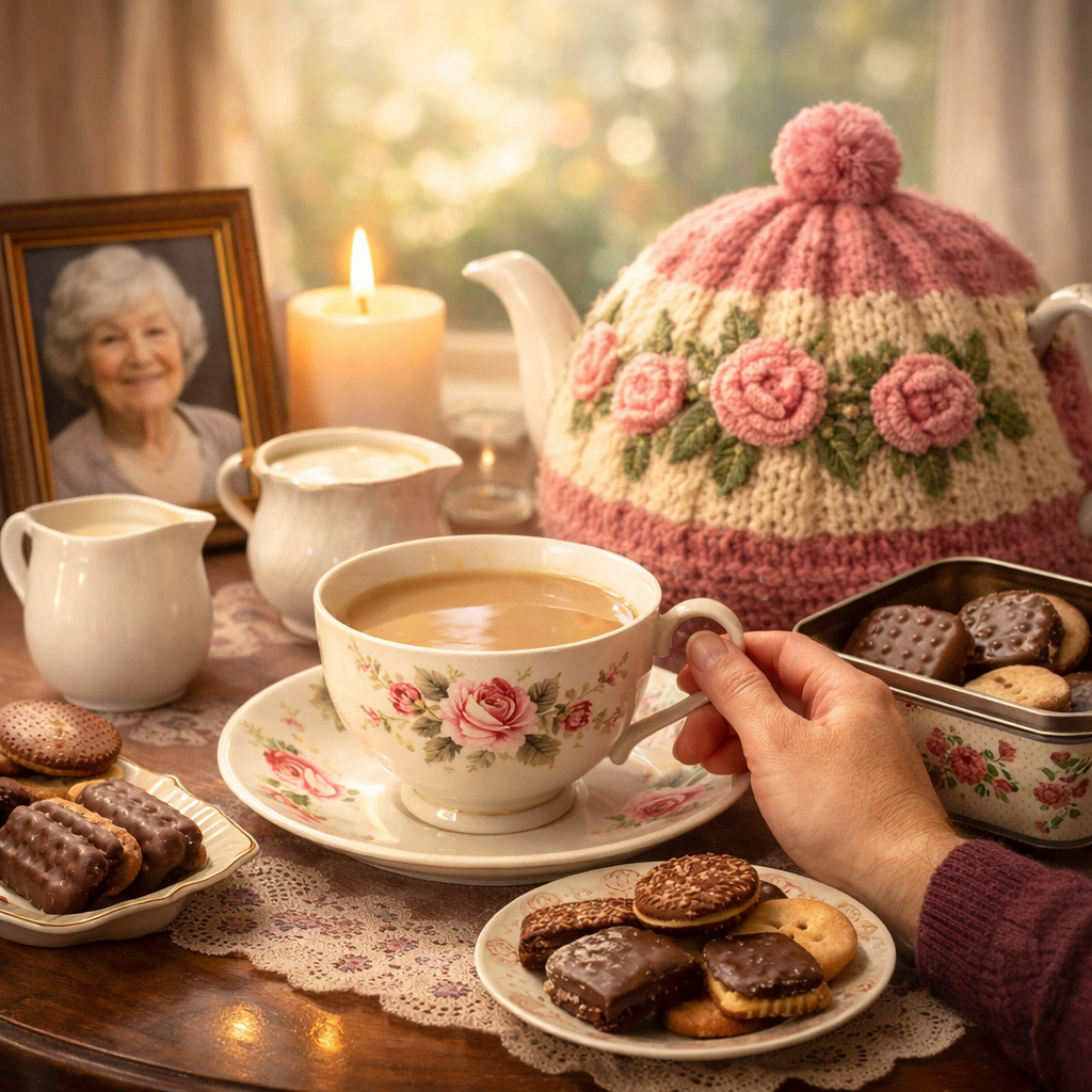 pour the tea poem by hilary steel image